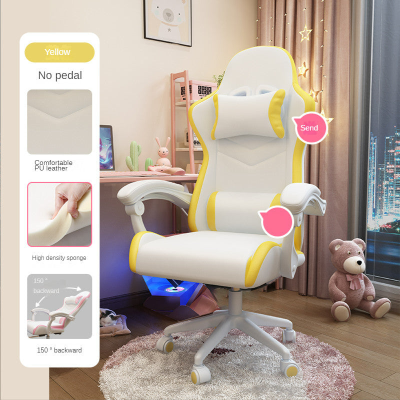 Ergonomic gaming chair for girls’ bedroom