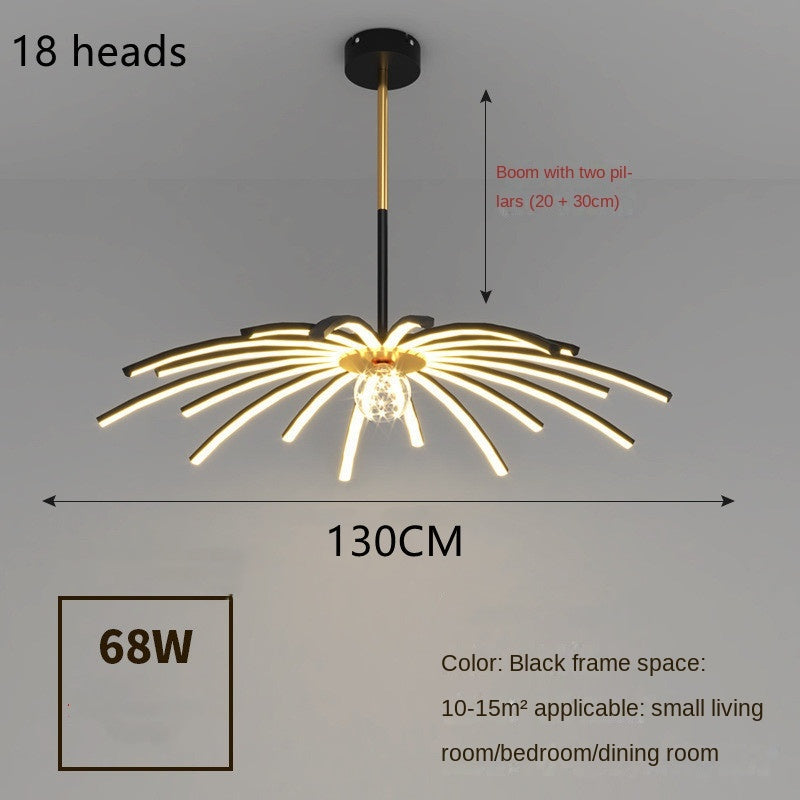 Modern LED chandelier for dining room lighting