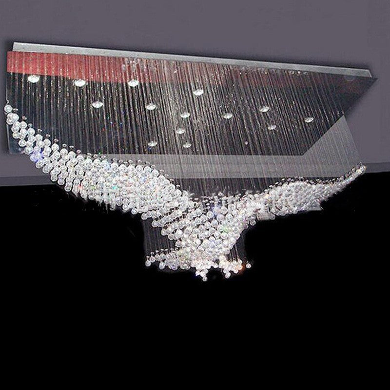 Creative eagle chandelier for hallway lighting
