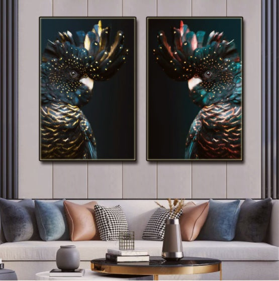Animal print wall art for living room decor