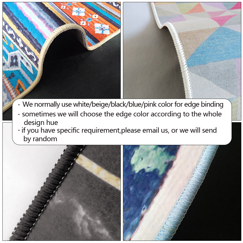 Soft bedside rug for bedroom comfort