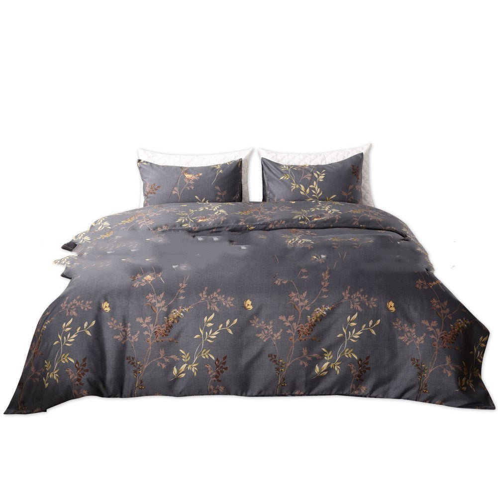 Double size three-piece luxury duvet cover set