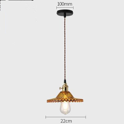 Nordic minimalist glass chandelier with retro Shanghai style