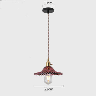 Nordic minimalist glass chandelier with retro Shanghai style