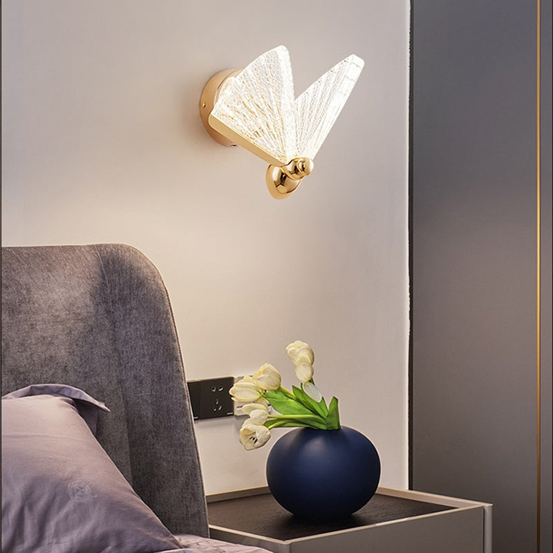 Modern minimalist butterfly wall lamp