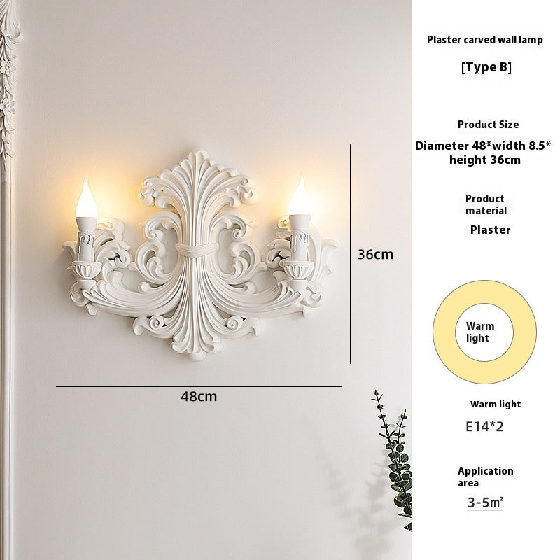 High-grade gypsum wall art with embossed design