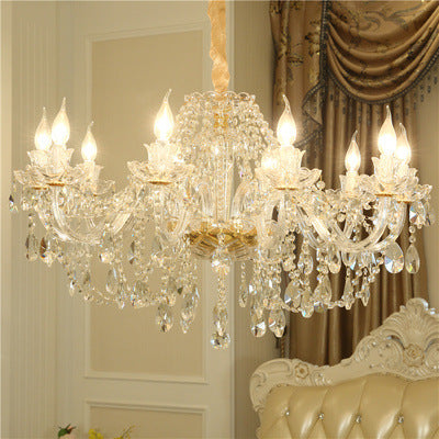 Luxury crystal chandelier for living room decor