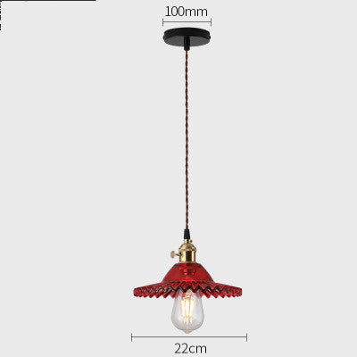 Nordic minimalist glass chandelier with retro Shanghai style