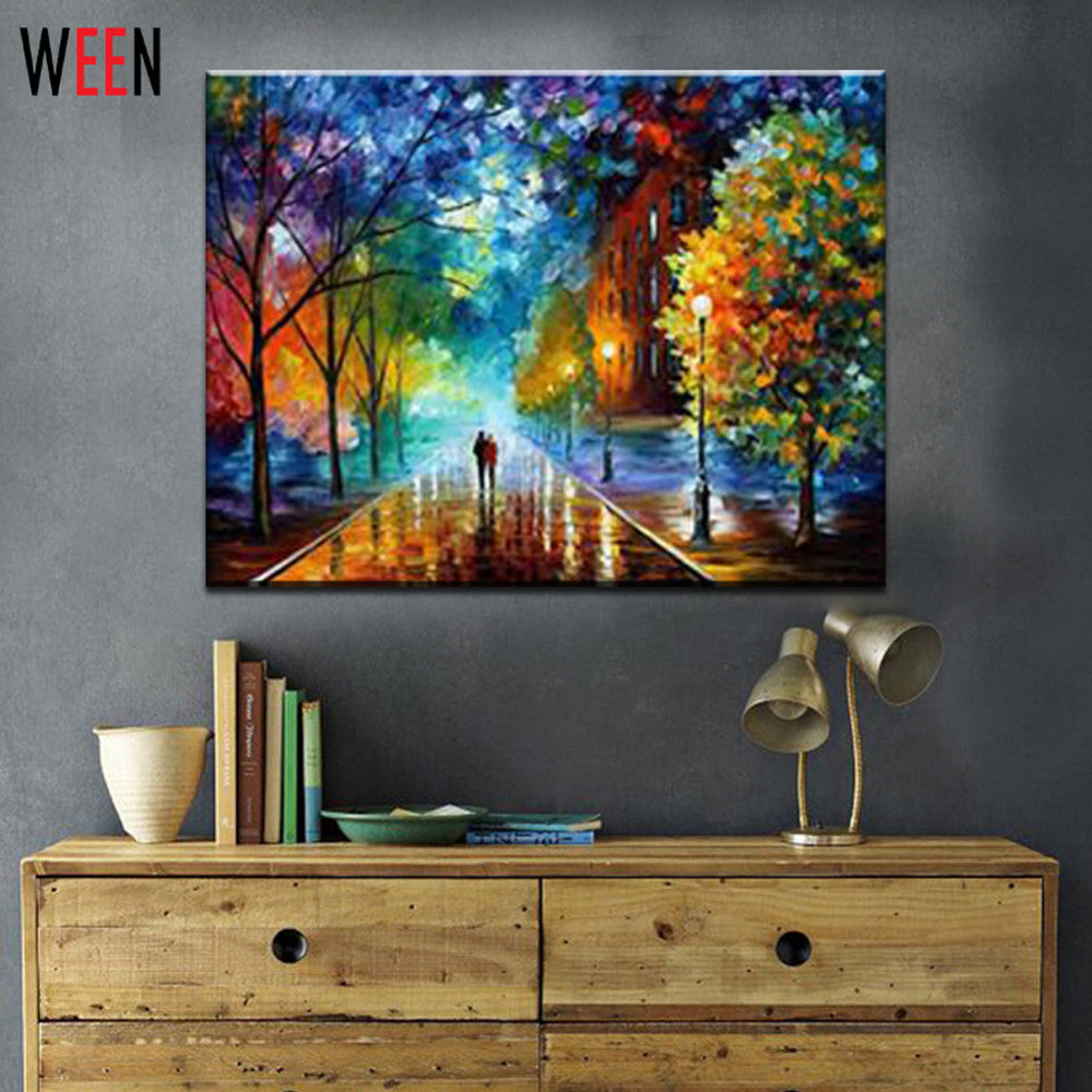 WEEN rural landscape paint by number DIY canvas art