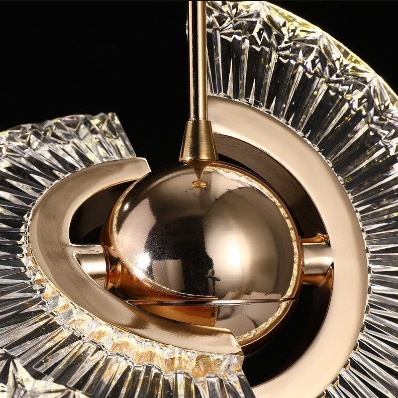 Contemporary UFO-shaped bedside lamp chandelier