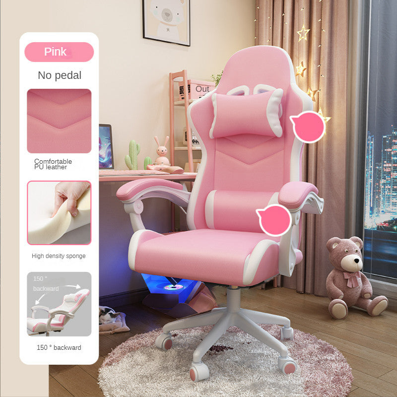 Ergonomic gaming chair for girls’ bedroom