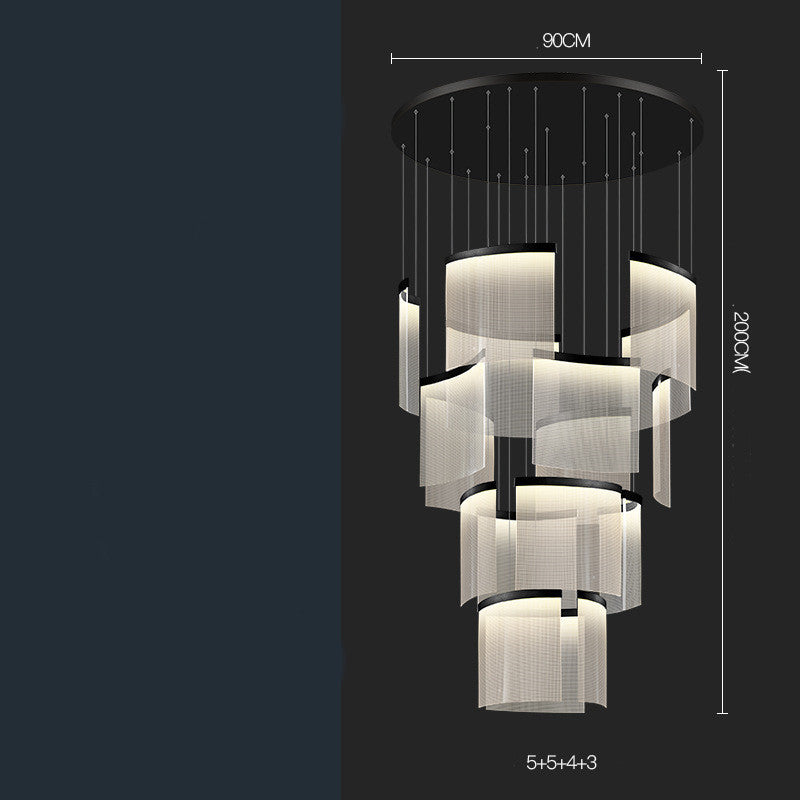 Large chandelier for villa duplex living room