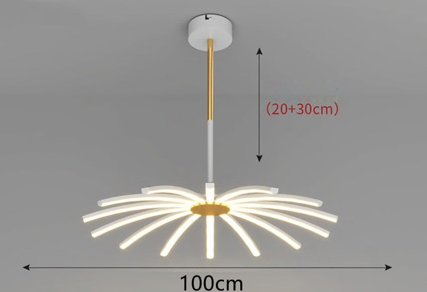 Modern LED chandelier for dining room lighting