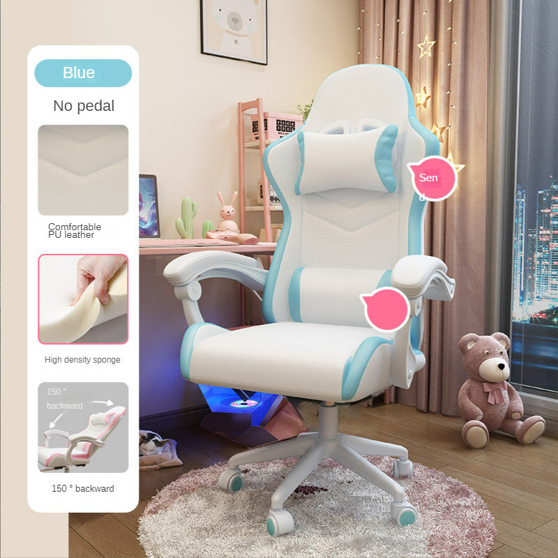 Ergonomic gaming chair for girls’ bedroom