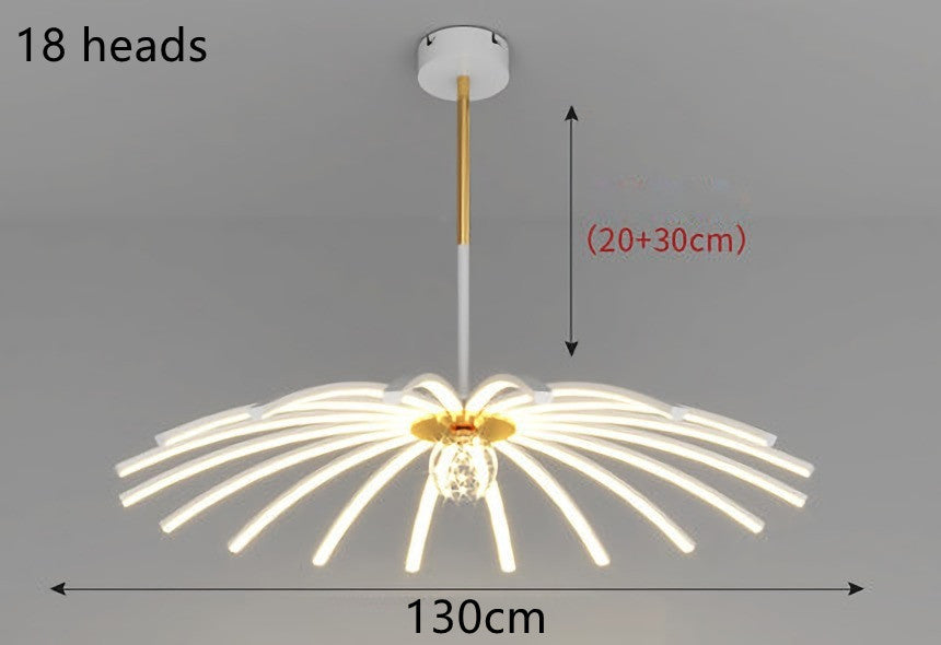 Modern LED chandelier for dining room lighting