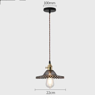 Nordic minimalist glass chandelier with retro Shanghai style
