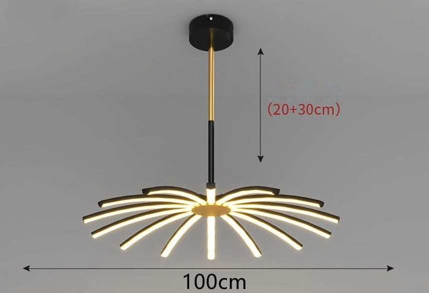 Modern LED chandelier for dining room lighting