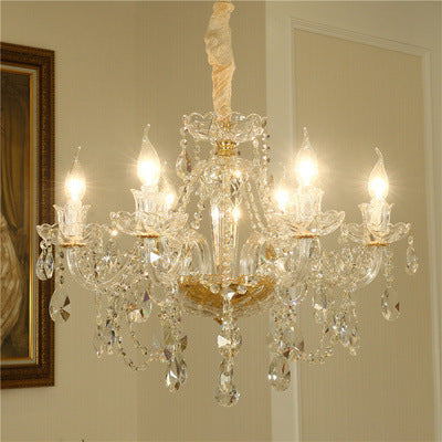 Luxury crystal chandelier for living room decor