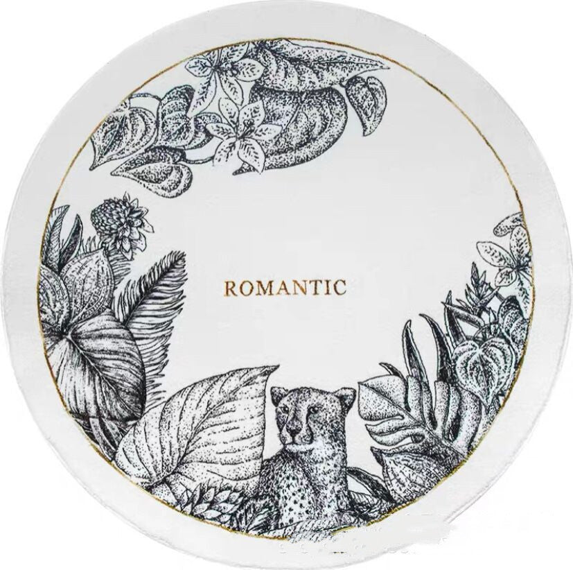 Round area rug for living room and bedside floor