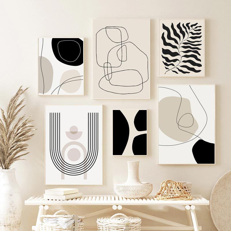 INS style boho wall painting for modern interiors