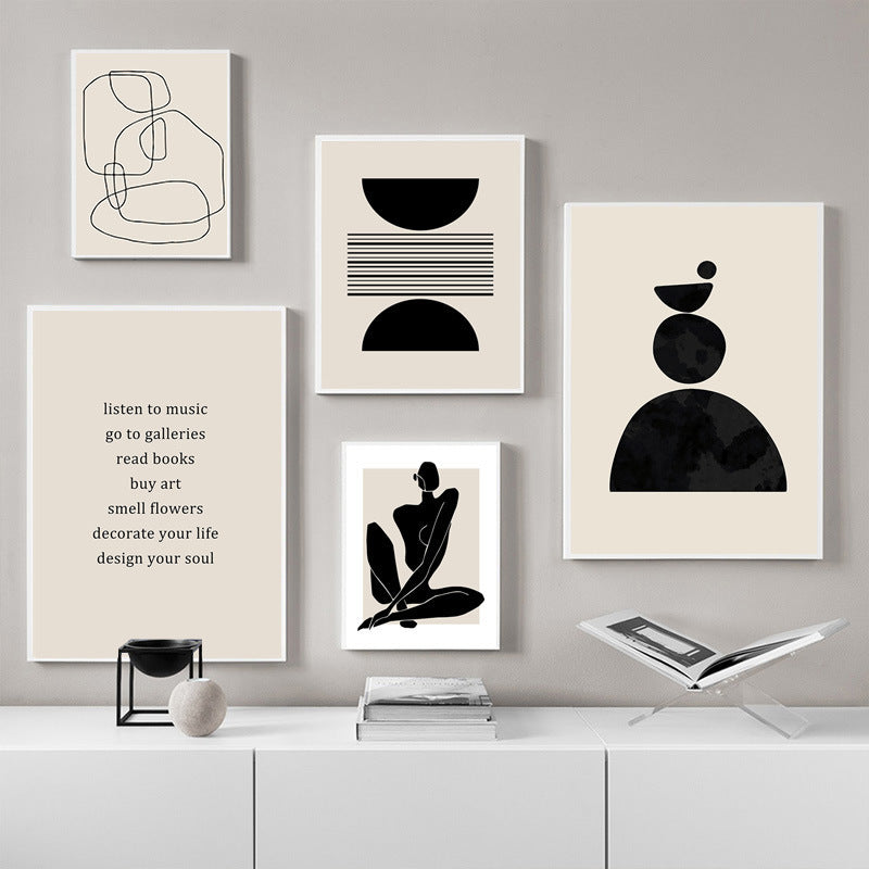 Airbrushed bohemian art print for home decoration