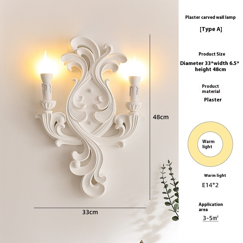 High-grade gypsum wall art with embossed design