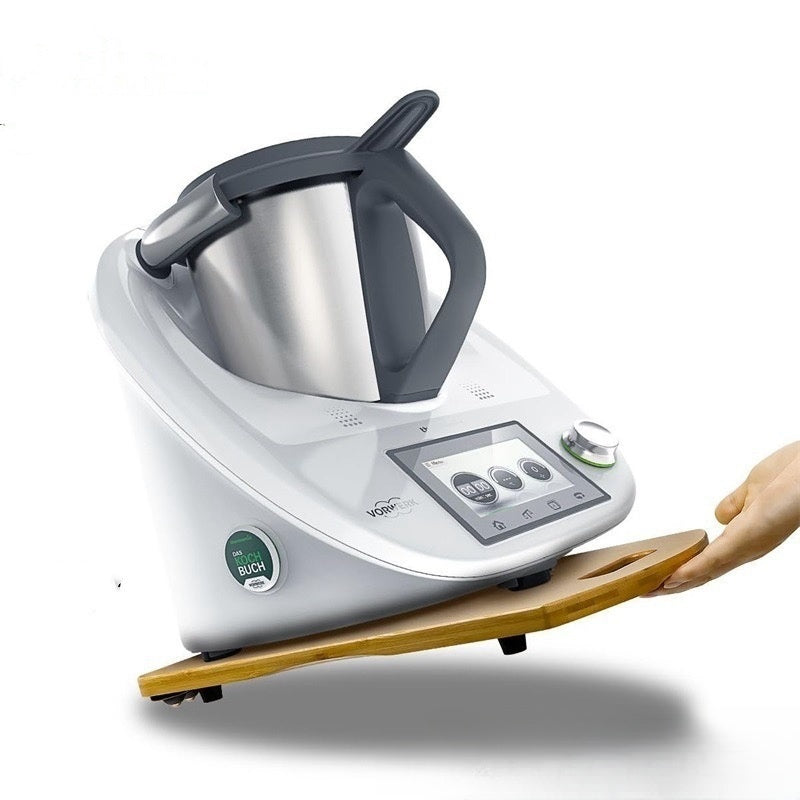 Kitchen countertop wooden tray for cooking appliances