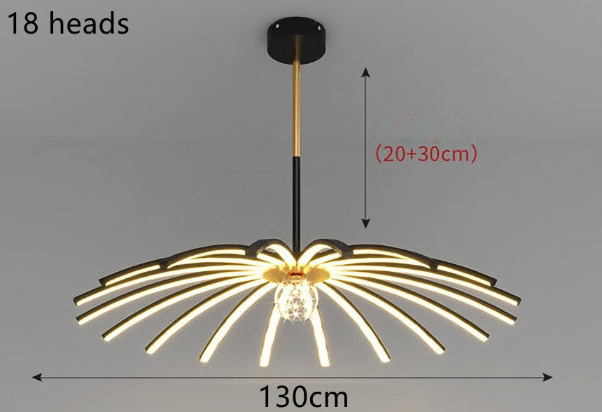 Modern LED chandelier for dining room lighting