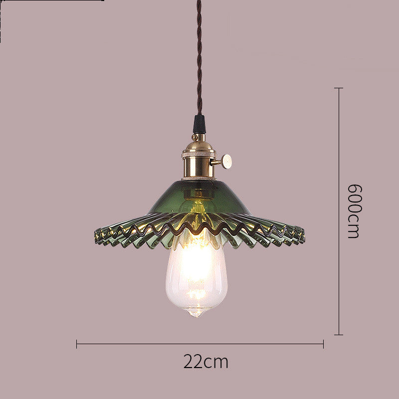 Nordic minimalist glass chandelier with retro Shanghai style