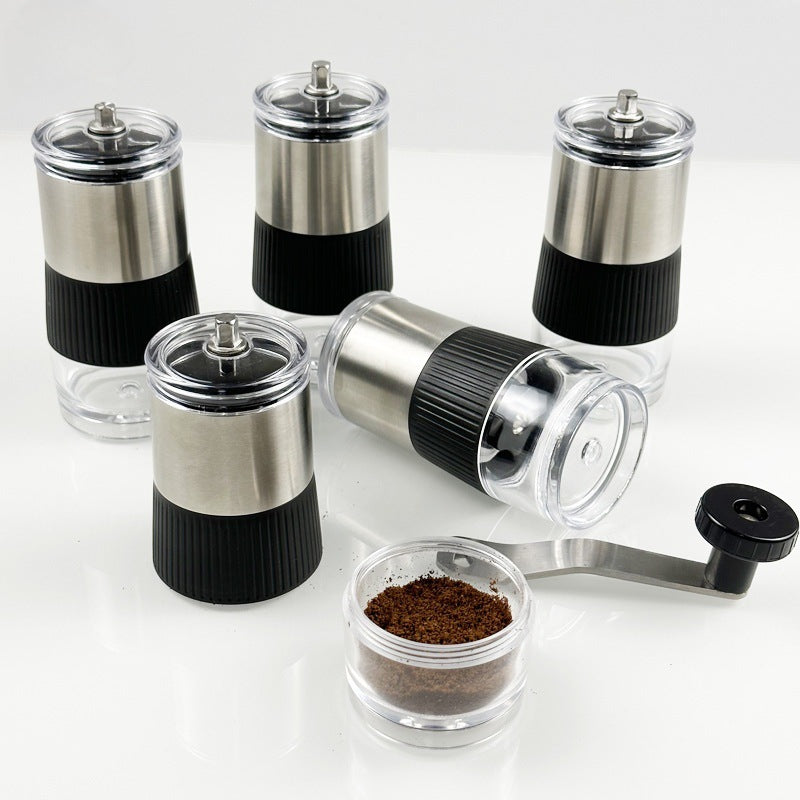 Compact kitchen grinder for manual food processing