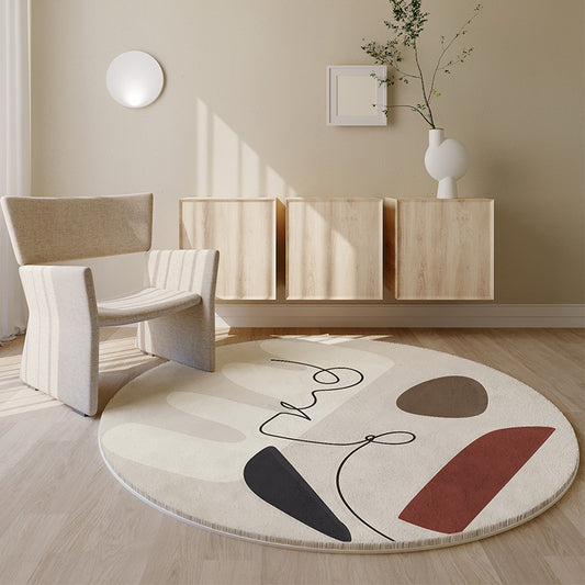 Rocking chair floor mat for bedroom bedside