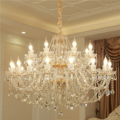 Luxury crystal chandelier for living room decor