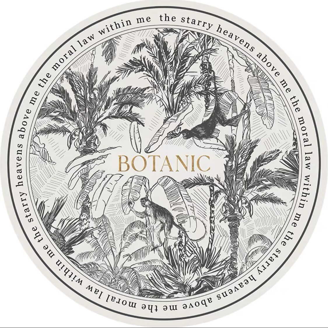 Round area rug for living room and bedside floor