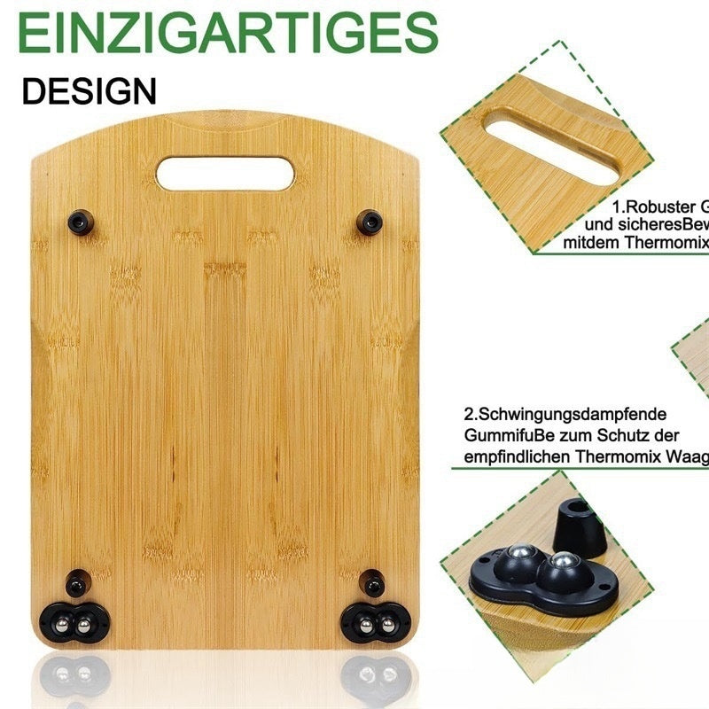 Kitchen countertop wooden tray for cooking appliances