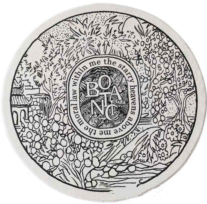 Round area rug for living room and bedside floor