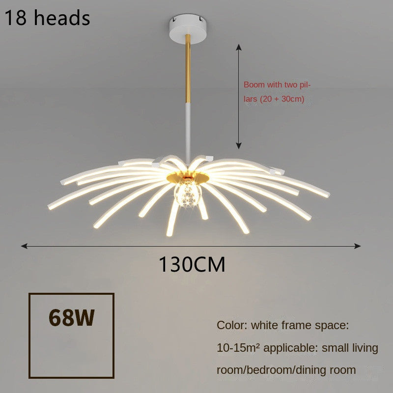 Modern LED chandelier for dining room lighting