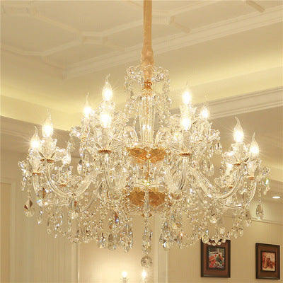 Luxury crystal chandelier for living room decor
