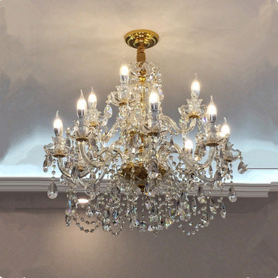 Luxury crystal chandelier for living room decor